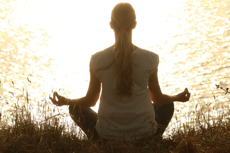 Yoga Woman Sunset Wellness
